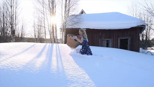 go to Hausarbeit in Schweden: Künstlerin trotzt dem Frühling